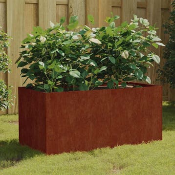 vidaXL Plantenbak 80x40x40 cm cortenstaal, Verzenden, Nieuw, Metaal, 60 tot 100 cm