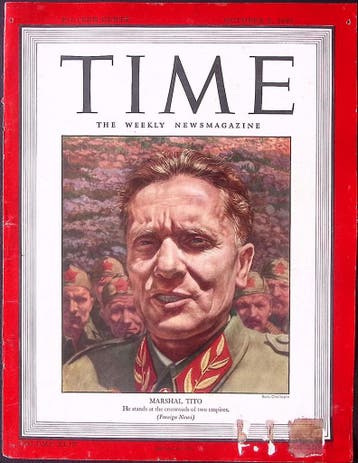 Cover Time Magazine1944 met Josip Broz Tito (lijst optie), Verzamelen, Militaria | Tweede Wereldoorlog, Verzenden