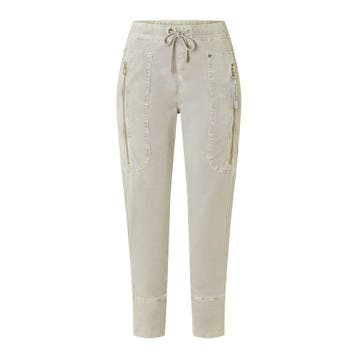MAC • licht beige velvet broek Future 2.08 casual • 36, Verzenden, Beige, MAC, Nieuw