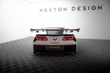 Maxton Carbon Spoiler met LED Chevrolet Corvette Stingray /, Verzenden
