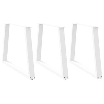 vidaXL Eettafelpoten 3 st V-vormig 100x(72-73,3) cm staal, Verzenden, Nieuw