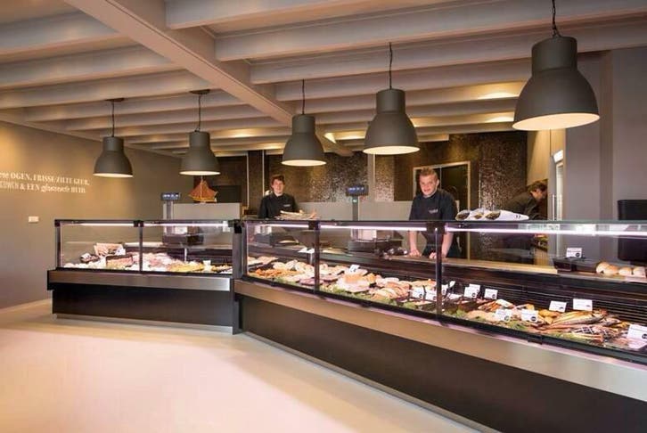 Plaatkoeling slagerijkoeltoonbank koeltoonbank koelvitrine, Zakelijke goederen, Horeca | Overige