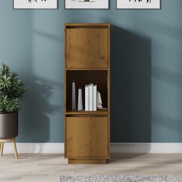 vidaXL buffetkast 38x35x117 cm massief grenenhout, Minder dan 50 cm, Verzenden, 100 tot 150 cm, Nieuw