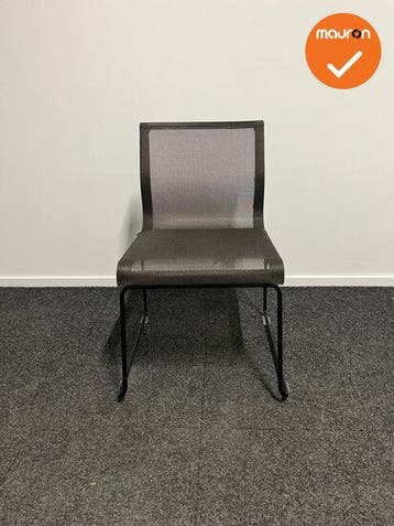 ICF Vergaderstoel - Stick chair sid base - bruin netweave, Vergader- of Presentatieruimte, Ophalen of Verzenden, Gebruikt, Stoel