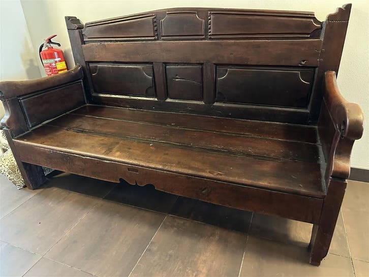 Vintage Spaanse scheepsbank, Huis en Inrichting, Banken | Bankstellen