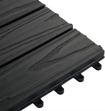 2dekans | Woltu WPC Terrastegels 30x30 cm - Antraciet -, Ophalen of Verzenden, Zo goed als nieuw, Woltu