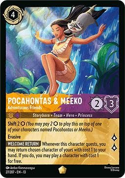 Lorcana TCG - Pocahontas & Meeko - Adventurous Friends -..., Verzenden, Zo goed als nieuw