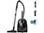 Philips -  3000 Series  Stofzuiger Met Zak Zwart, Verzenden, Nieuw, Stofzak, Minder dan 1200 watt