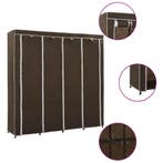 vidaXL Kledingkast met 4 vakken 175x45x170 cm bruin, Huis en Inrichting, Kasten | Kledingkasten, Verzenden, Nieuw