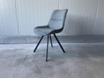 Veiling - Stoel Abba (set van 4) Stof - Grijs/blauw - Niagar, Huis en Inrichting, Stoelen, Nieuw