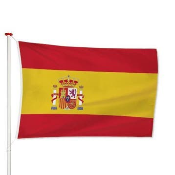 Vlag Spanje 40x60cm, Verzenden, Nieuw