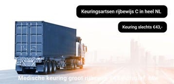 €43,- Keuring rijbewijs C