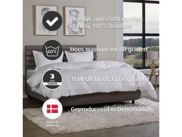 Home by TEMPUR® - Dekbedovertrek katoensatijn - Strijkvrij, Verzenden, Nieuw