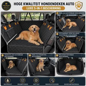 JAKE  en JACKY Hondendeken Auto – Luxe 5in1 Bescherming, Ophalen of Verzenden, Nieuw