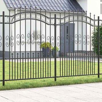 vidaXL Tuinhek KAMPEN 240 x 202,5 cm Poedergecoat staal, Verzenden, Nieuw, IJzer
