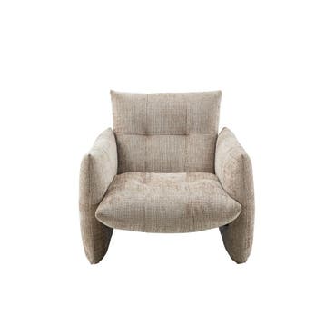 Fauteuil Lois Beige | Starfurn, Huis en Inrichting, Ophalen of Verzenden, Nieuw