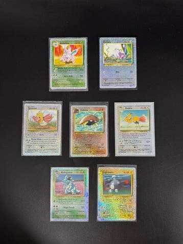 Pokémon - 7 Card Reverse holo - WOTC - Legendary Collection, Nieuw