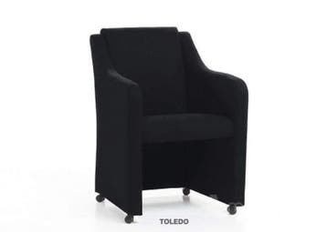 Eetkamerstoel Toledo - eetkamerstoelen - Antraciet, Huis en Inrichting, Nieuw, Stof