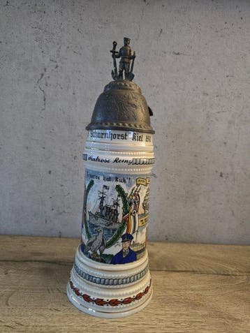 Themacollectie - Origineel reservisten bierpul - Met, Antiek en Kunst