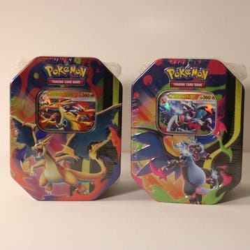 Pokémon - 2 Box - Mega Charizard X ex Tin + Mega Charizard Y, Nieuw