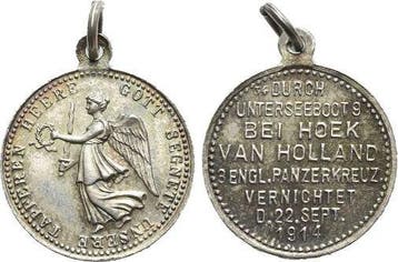 Ar-siegespfennig 1914 Eerste wereldoorlog, Postzegels en Munten, Penningen en Medailles, Verzenden