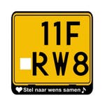 Kentekenplaathouder Brommer eigen gekozen tekst bedrukking, Verzenden, Nieuw