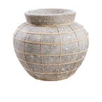 Bazar Bizar De Belly Vaas - Beton Grijs Naturel - L -, Huis en Inrichting, Zo goed als nieuw, Overige materialen, Minder dan 50 cm