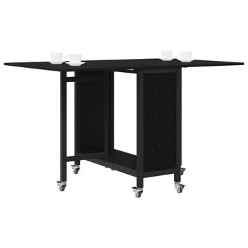 vidaXL Opvouwbare eettafel met wielen 130 x 80 x 76,5 cm, Verzenden, Nieuw