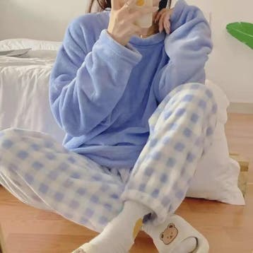 Dames Pyjama Set van Zacht Fleece - Warm & Comfortabel met P, Verzenden
