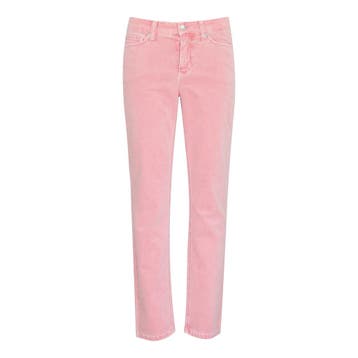 Cambio • roze velvet Piper Cropped broek • 36, Cambio, Verzenden, Nieuw, Roze
