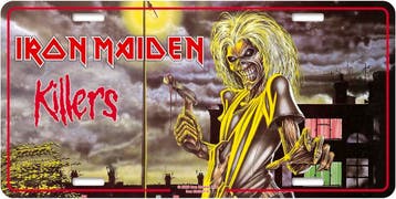 Iron Maiden Killers - USA Nummerplaat officiële merchandise, Verzamelen, Ophalen of Verzenden, Nieuw, Poster, Artwork of Schilderij