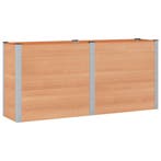 vidaXL Verhoogde plantenbak Bruin 200 x 50 x 91 cm, Tuin en Terras, Bloembakken en Plantenbakken, Verzenden, Nieuw, Minder dan 60 cm
