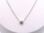 Ketting met hanger - 18 karaat Witgoud Diamant (Natuurlijk)