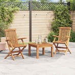 Tuinstoelen Massief Hout | Laatste Stuk!, Tuin en Terras, Ophalen of Verzenden, Nieuw, Teakhout, Inklapbaar