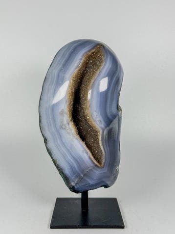 Quality polished agate amethyst on stand Kristal - Hoogte:
