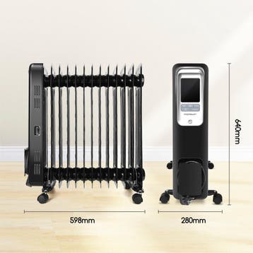 Olieradiator - 2500W Heater - Elektrische kachel - met Therm, Verzenden, Zo goed als nieuw