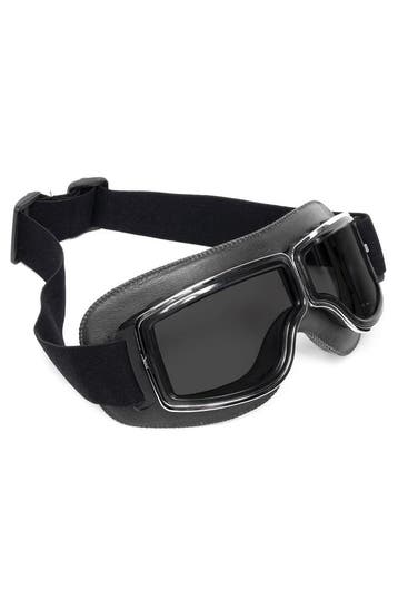 KIMU® Goggles Motorbril Skibril Bril Zwart Montuur Zwarte Gl, Ophalen of Verzenden, Nieuw, Overige maten, Carnaval