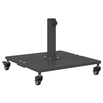 vidaXL Parasolvoet 26.8 kg Donkergrijs Vierkant Verstelbaar, Tuin en Terras, Verzenden, Nieuw, Minder dan 1 meter, Parasolvoet