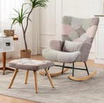Comfortabele Schommelstoel met Voetsteun – Loungestoel, Verzenden, Nieuw