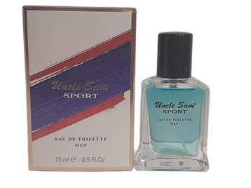 Uncle Sam Sport Black Eau de Toilette miniparfum Heren15 ml, Nieuw