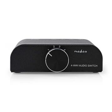 RCA switch | Nedis | 4 poorten, Verzenden, Nieuw