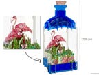 2 Roze Flamingos pop-up kaart - Flessenpost 3D Wenskaart, Verzenden, Nieuw