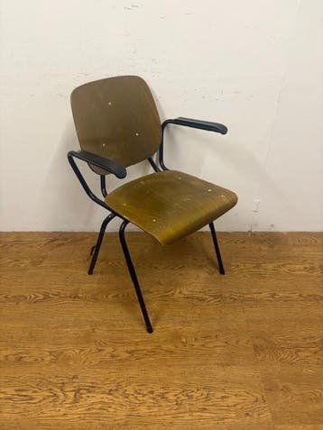 Gebruikte Schoolstoel m/a - S4140 Vintage/Café, Huis en Inrichting, Stoelen, Ophalen, Nieuw