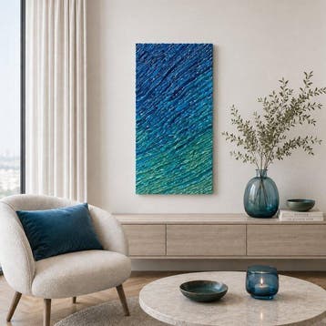 Tetiana Zaitseva - Painting 3D sculpture XL Waves no 228