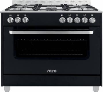 Multifunctionele Kooktoestel Gas Oven | 5 Pits - Zwart Saro, Verzenden, Nieuw in verpakking