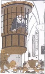 Spotprent over censuur van geloof in Nazi-Duitsland, Verzenden