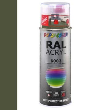 Dupli-Color Ral Acryl Ral 6003 Olijf groen Hoogglans 400 ml, Ophalen of Verzenden, Nieuw