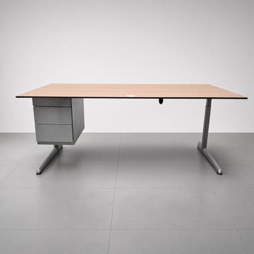 Ahrend 500 buikbureau met onderbouw ladekast - 190x80 cm, Ophalen of Verzenden, Nieuw