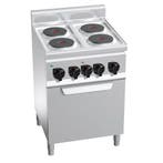 GGM Gastro | Elektrisch fornuis - Lorenzo 600 - 600x600mm -, Witgoed en Apparatuur, Verzenden, Nieuw, Inbouw