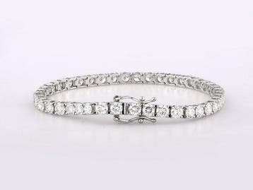 Armband - 14 karaat Witgoud - 8.39ct. tw. Diamant, Nieuw